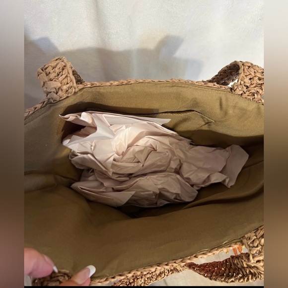 💛🩷 Viral Made In India-Handcrafted
floral beaded woven Tote bag 💛🩷NWT - Picture 11 of 11